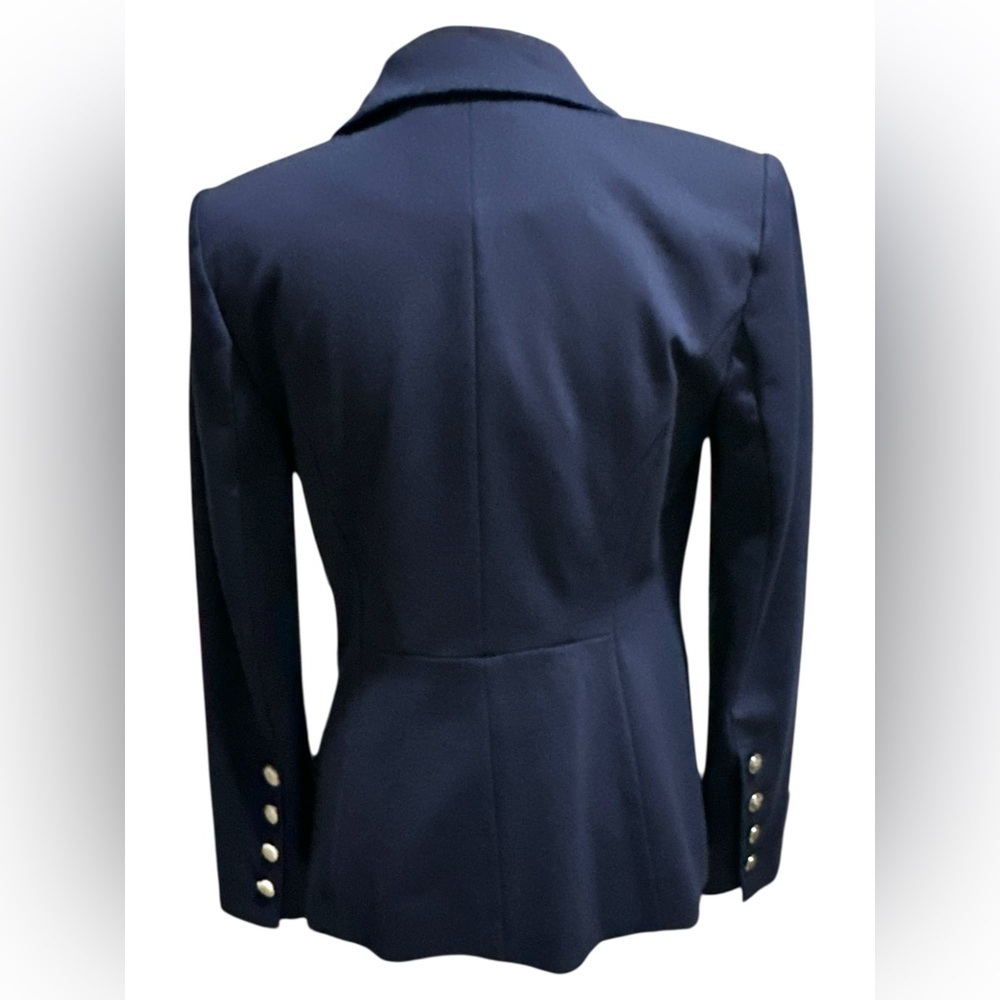 White House Black Market Navy Ponte Blazer Size 2 NWT - Picture 6 of 10
